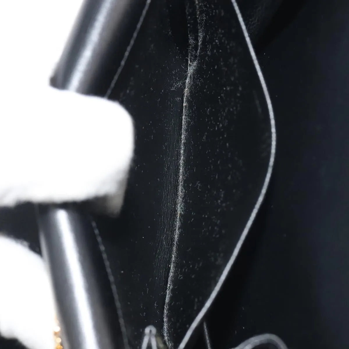 Christian Dior Vintage Clipper closure clutch with logo leather, Black, Leather, Crossbody Bag