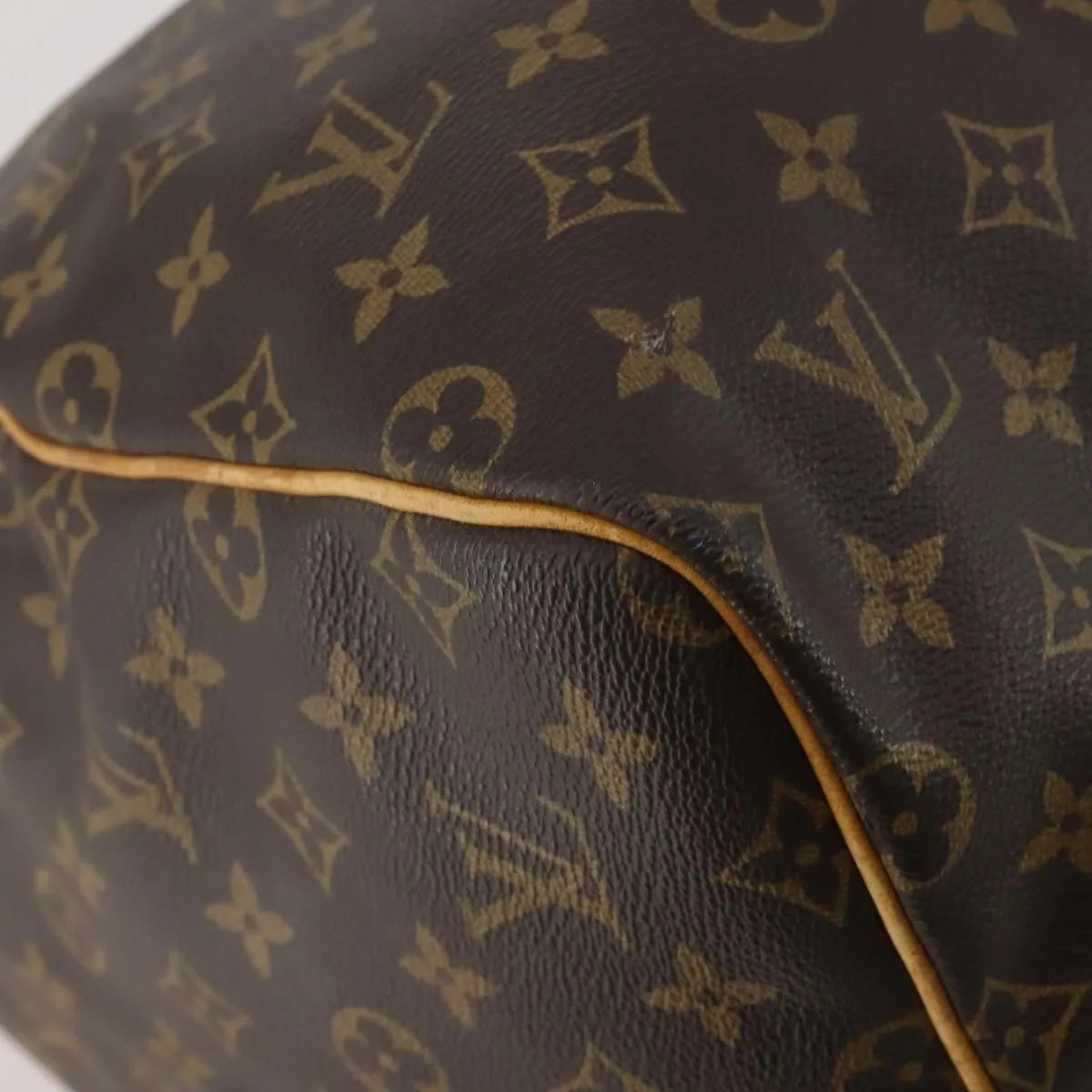 Louis Vuitton Keepall Canvas, Brown, Canvas, Travel Bag