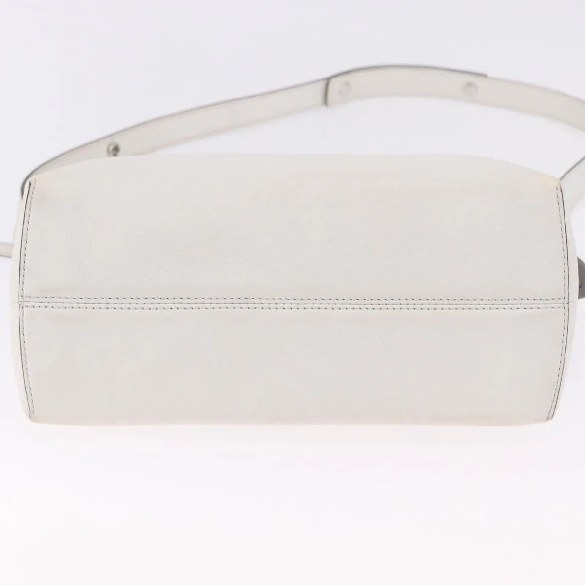 Fendi By The Way Satchel M, White, Leather, Crossbody Bag