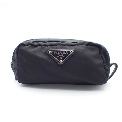 Prada Padded Zip Belt Tessuto, Black, Nylon, Clutch