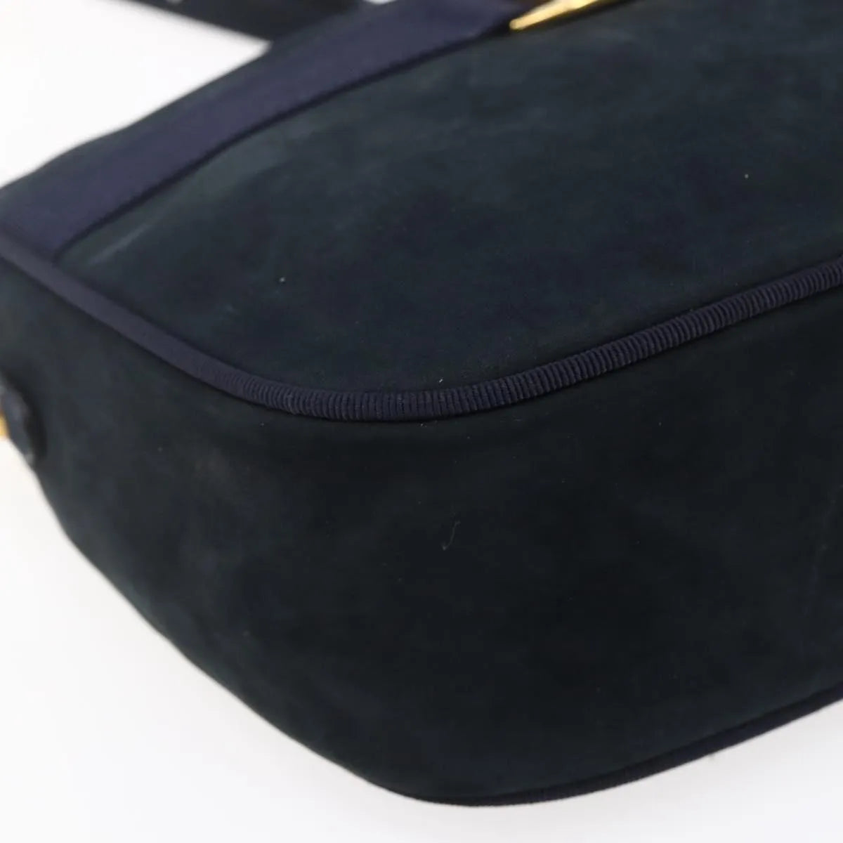 Salvatore Ferragamo Vala Leather, Navy, Leather, Shoulder Bag