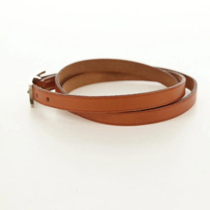 Hermes Hapi 3 Leather with Metal, Brown, Leather, Bracelet