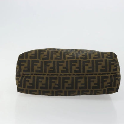 Fendi Zucca Tote Canvas, Black, Canvas, Handbag