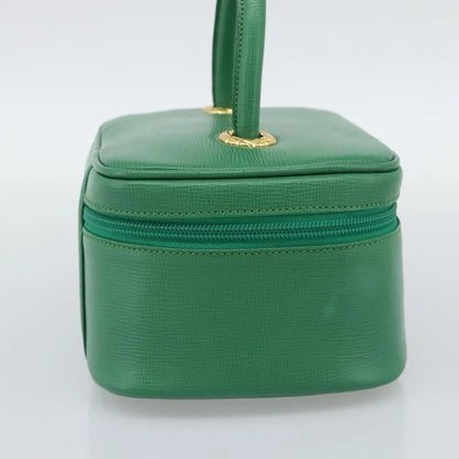 Burberry Vanity Leather, Green, Leather, Clutch