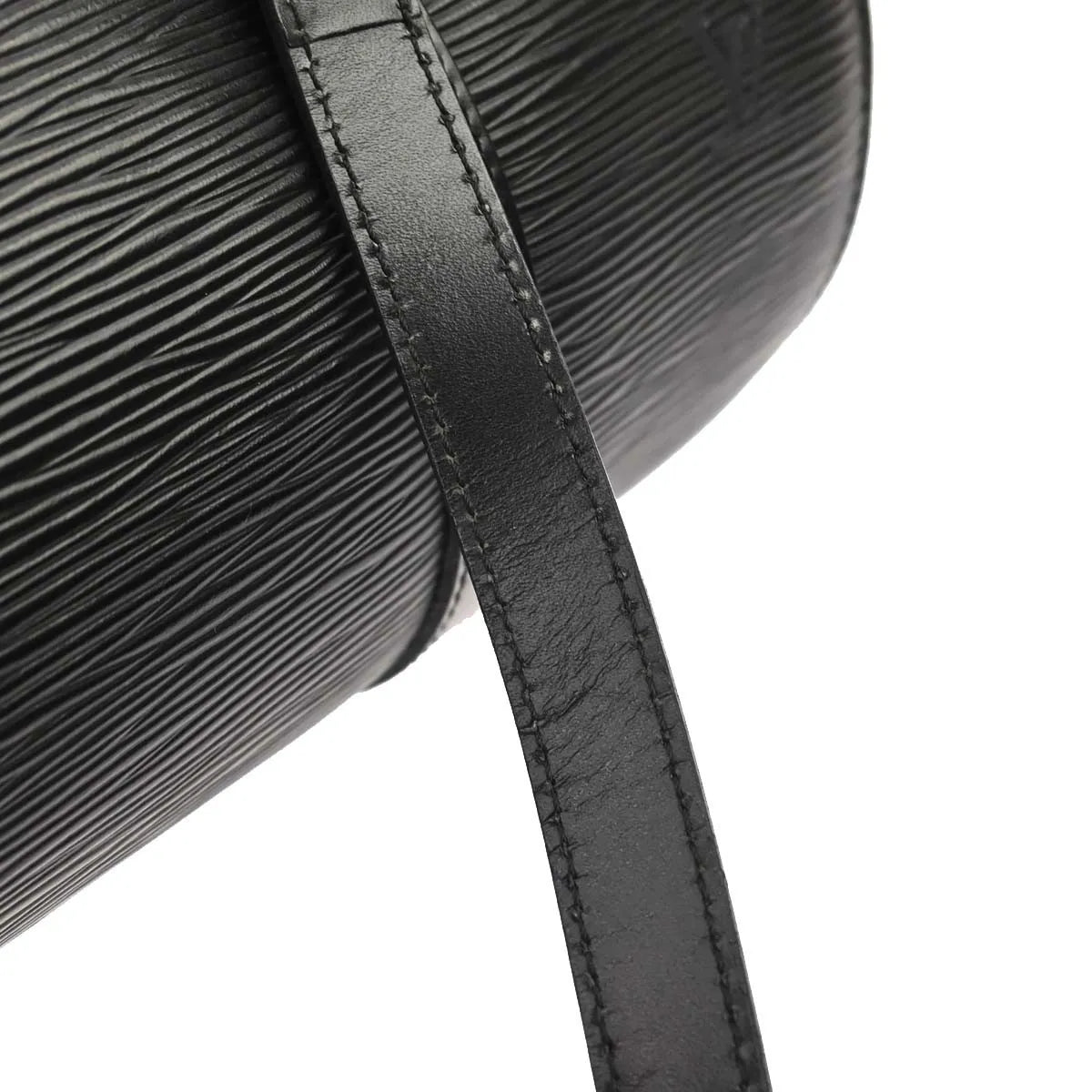 Louis Vuitton Soufflot Epi Leather, Black, Leather, Handbag