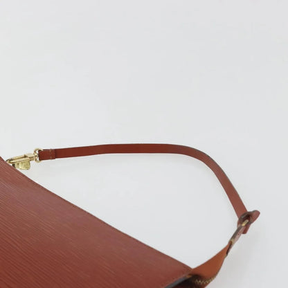 Louis Vuitton Pochette Accessoires Epi, Brown, Leather, Clutch