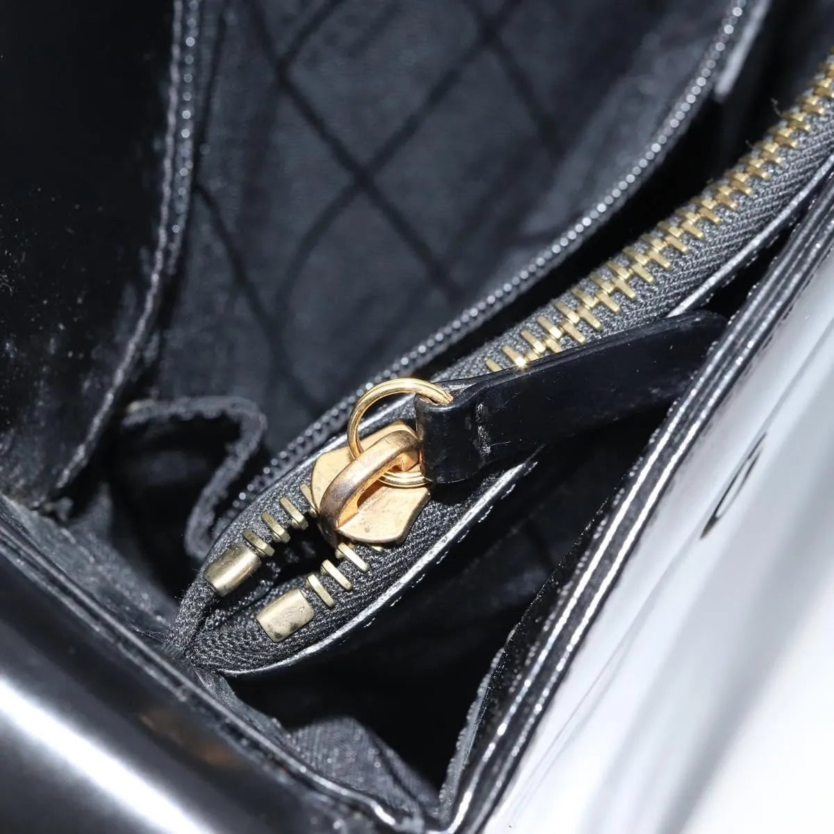 Celine Vintage Leather, Black, Leather, Shoulder Bag