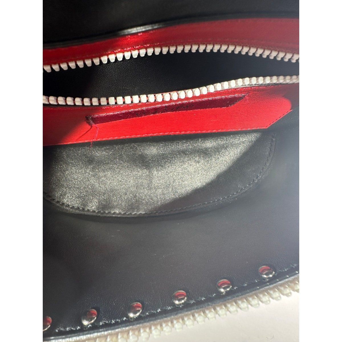 VALENTINO GARAVANI Rockstud Spike Waist Belt White - Brandsamsara